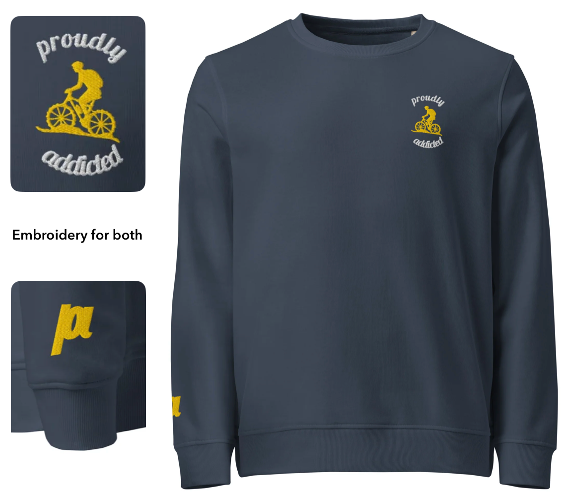 Mtn Biker - Eco Crew - Proudly Addicted