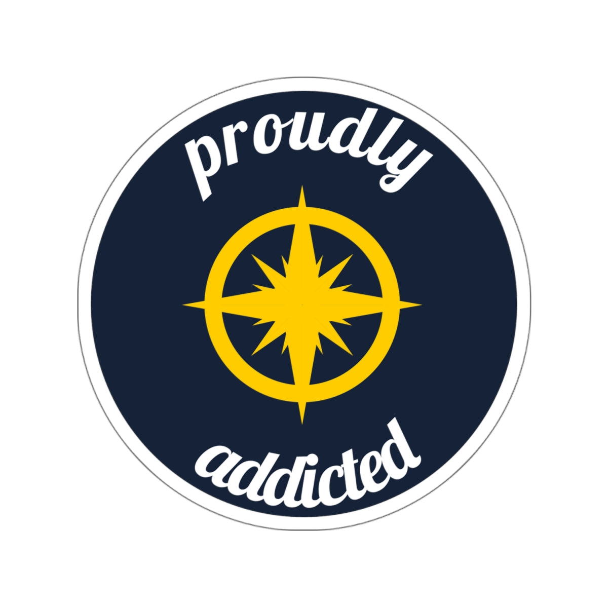 Explore - 3.5" Kiss-Cut Sticker - Proudly Addicted
