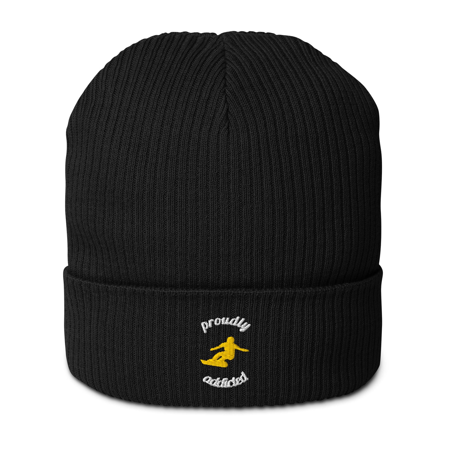 Carving Snowboard Beanie | Organic Cotton Slopewear - Proudly Addicted