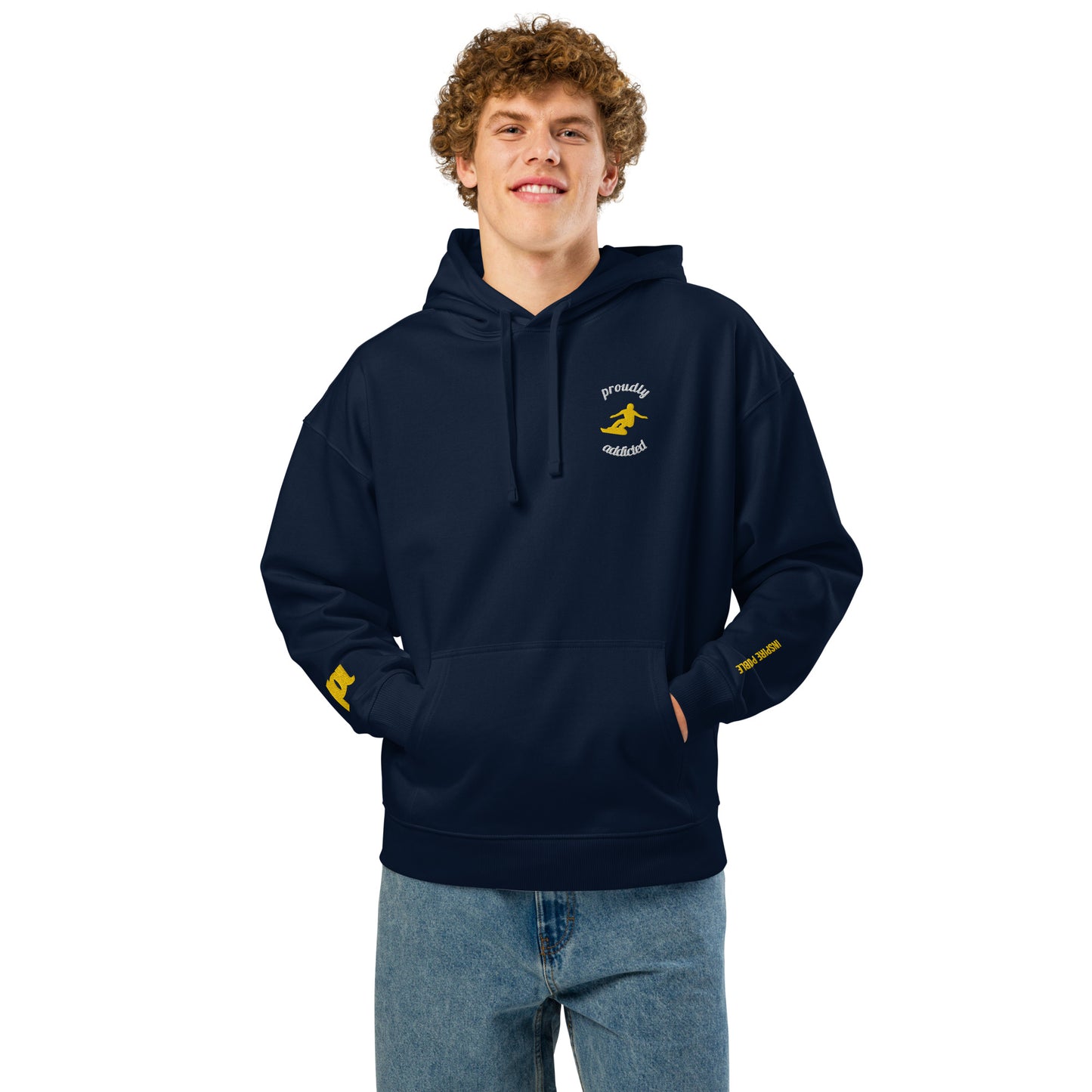 Carving Snowboarder Hoodie | Organic Cotton Slopewear | Unisex