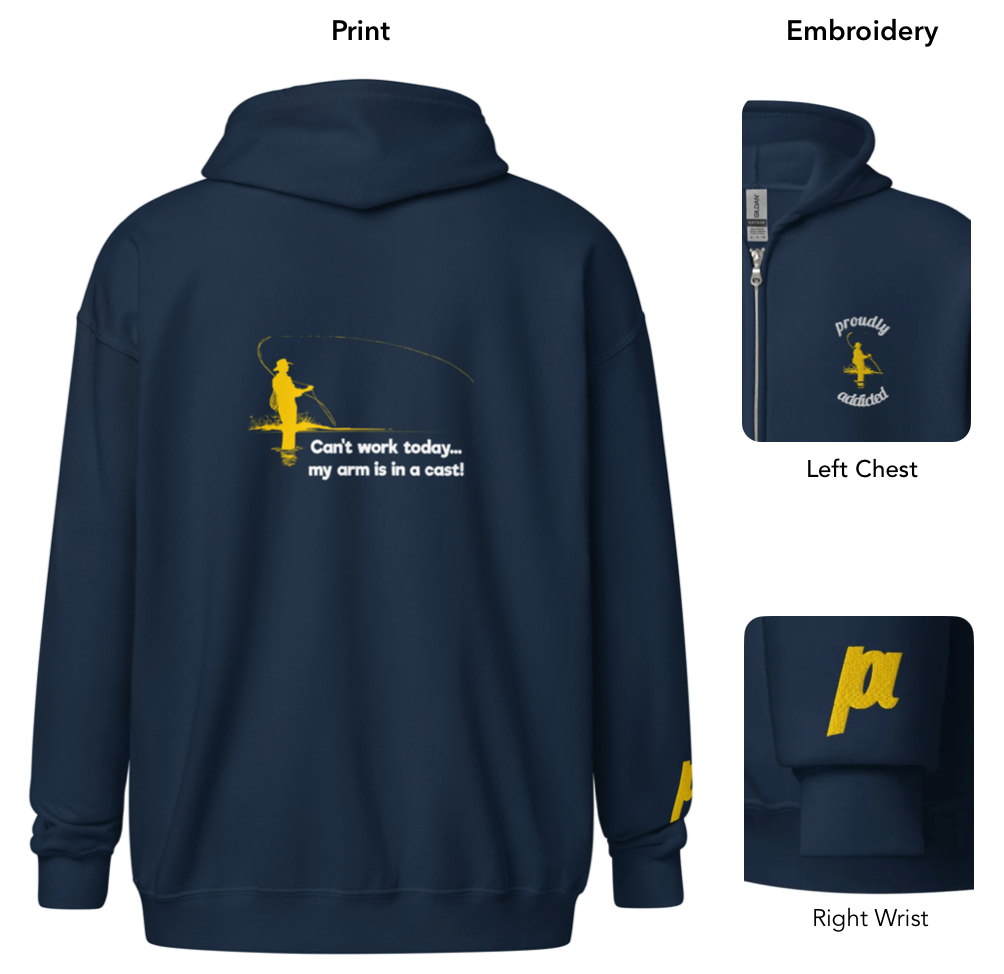 Arm in a Cast - Zip - Proudly Addicted