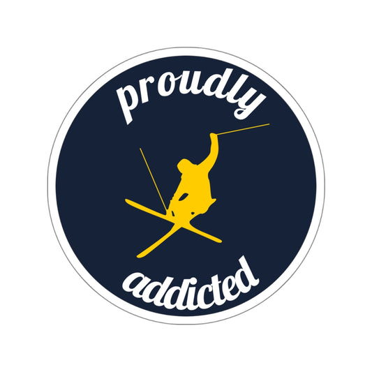 Styling Skier - 3.5" Kiss-Cut Sticker - Proudly Addicted
