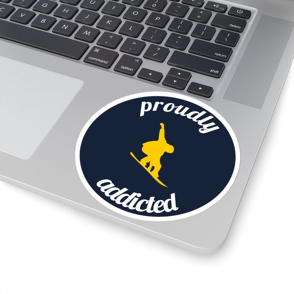 Styling Snowboarder - 3.5" Kiss-Cut Sticker - Proudly Addicted