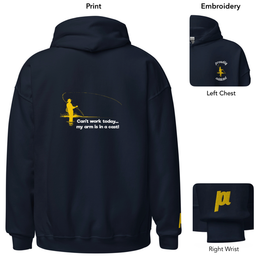 Arm in a Cast - Pullover - Proudly Addicted