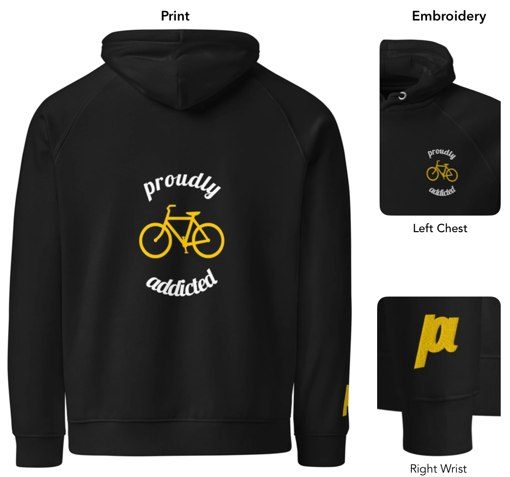 Bicycle - Eco Hoodie - Proudly Addicted