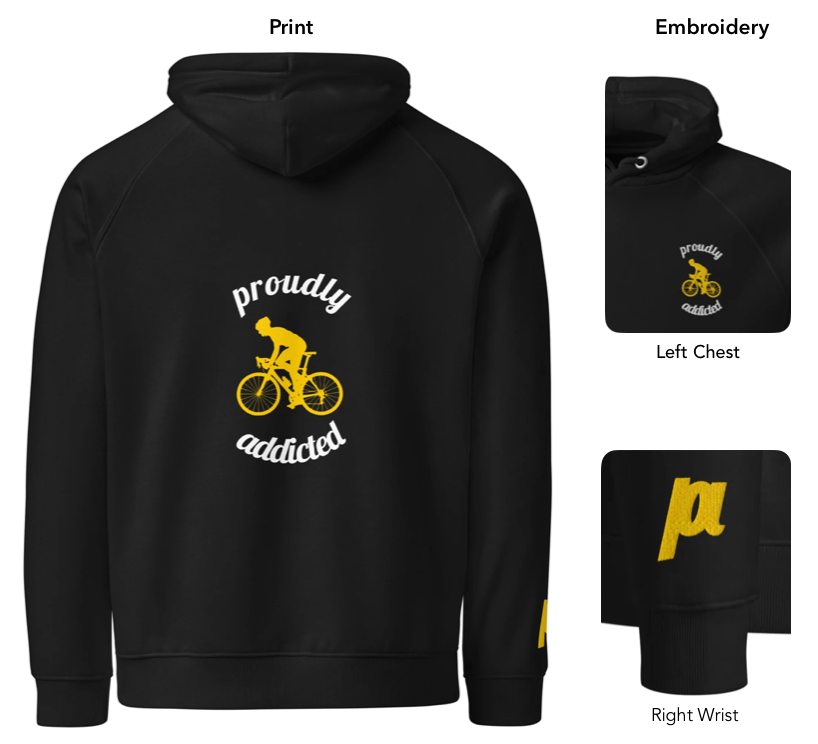 Road Biker - Eco Hoodie - Proudly Addicted