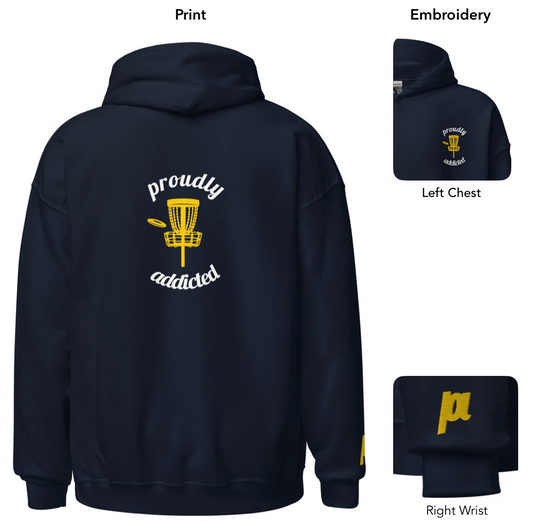 Disc Golf - Pullover - Proudly Addicted
