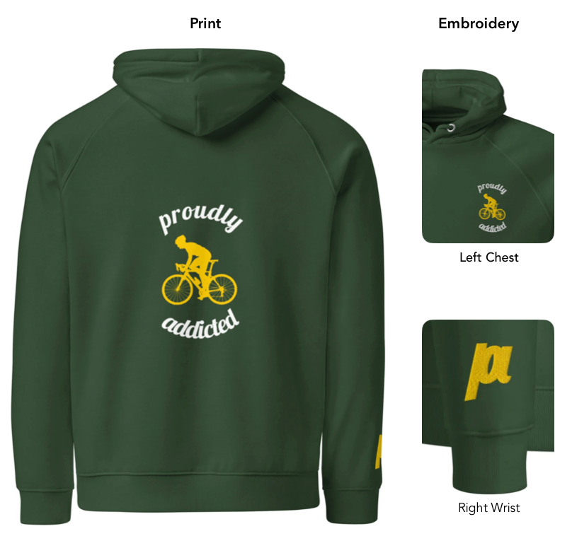 Road Biker - Eco Hoodie - Proudly Addicted