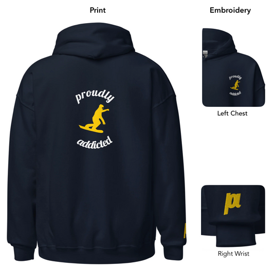 Carving Boarder - Pullover - Proudly Addicted