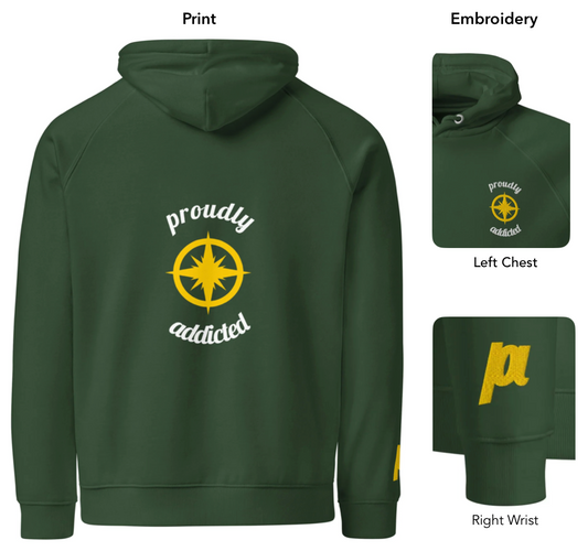 Explore - Eco Hoodie - Proudly Addicted