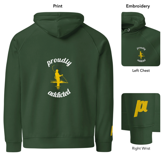 Fishing - Eco Hoodie - Proudly Addicted