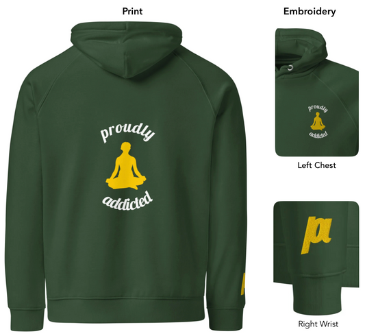 Yoga Lotus - Eco Hoodie - Proudly Addicted