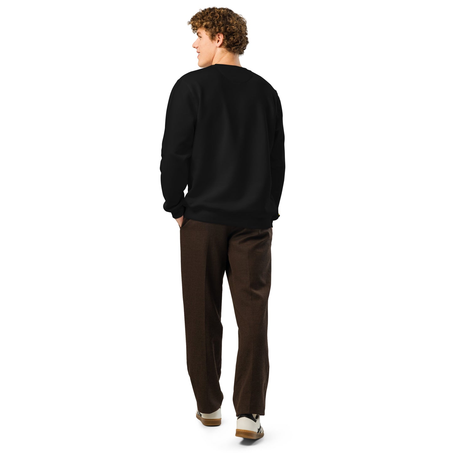 Carving Skier Crewneck | Eco Blend Slopewear | Unisex | Black