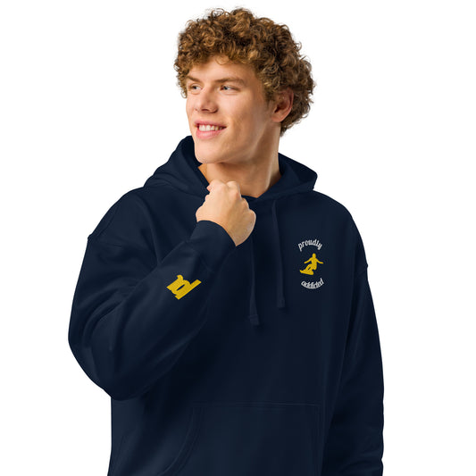 Carving Snowboarder Hoodie | Eco Blend Stokewear | Unisex - Proudly Addicted